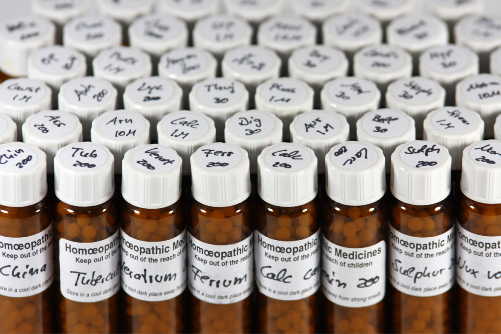 Homeopathy school - remedy stash